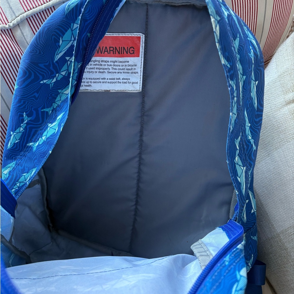 LL Bean Shark Pattern Backpack - Picture 2 of 2